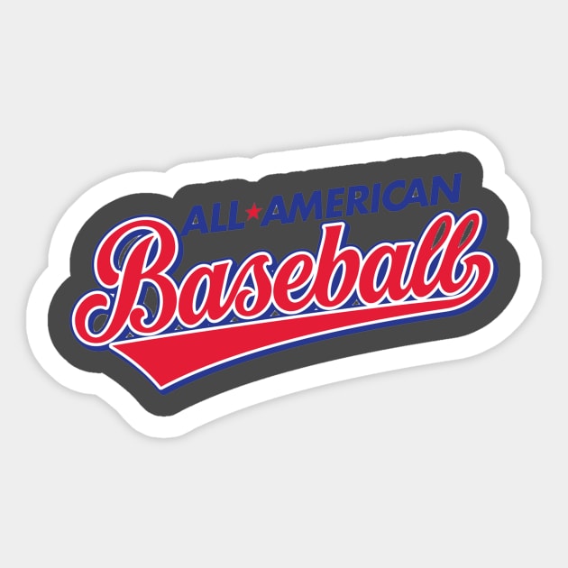 ALL AMERICAN BASEBALL Sticker by nabilamustopa